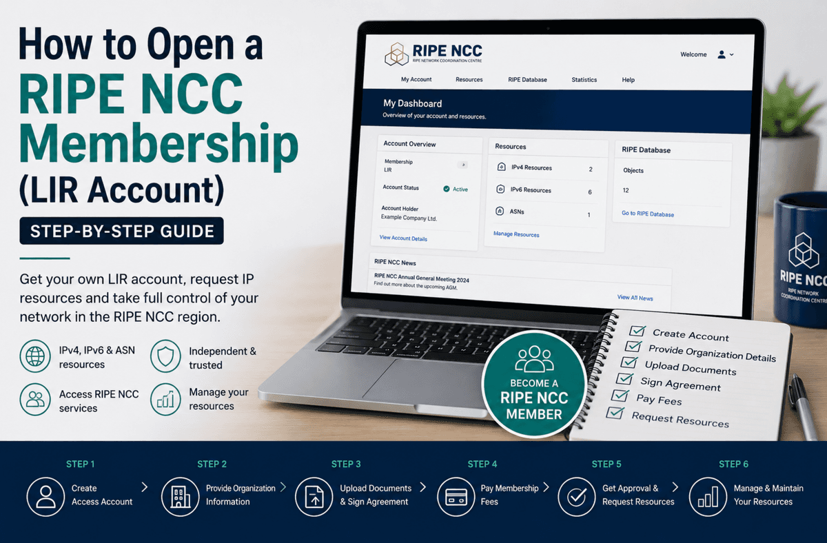 How to create RIPE Membership (LIR account)