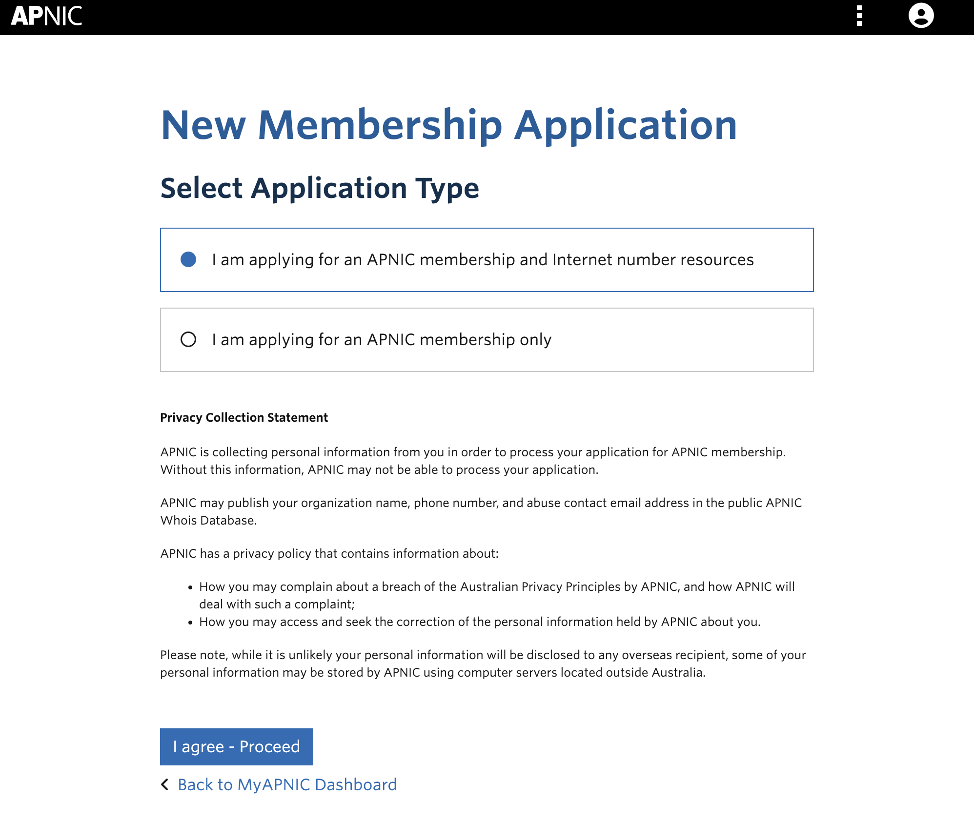 How to create APNIC Membership Step 1